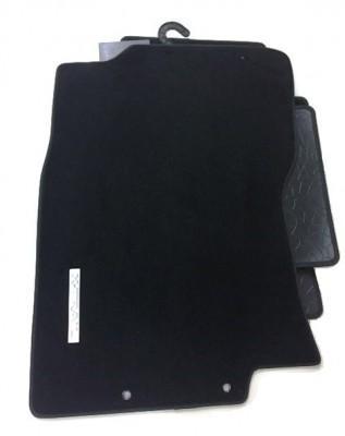 Textile Luxury Mats -Black - Front and 2Nd Rear Set