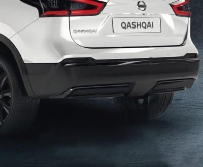 Rear Bumper Finisher, Glossy Black